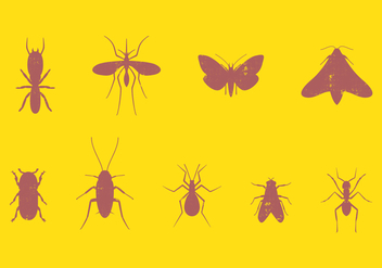 Pest Insect Set - vector #393989 gratis